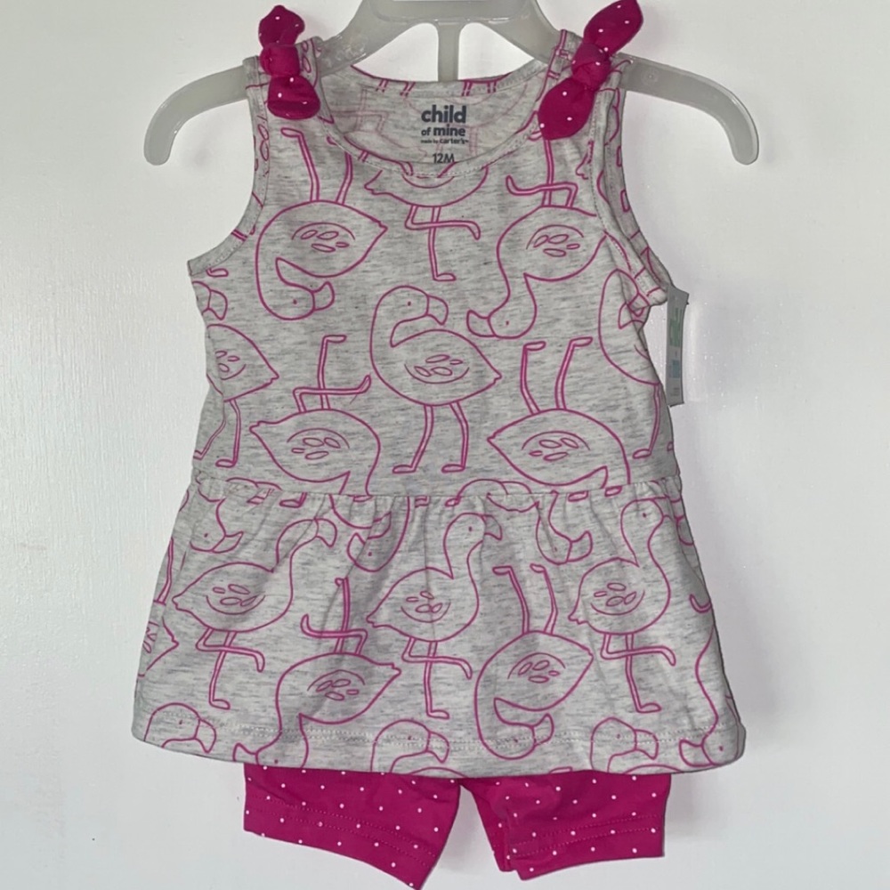Flamingo Polkadot Outfit